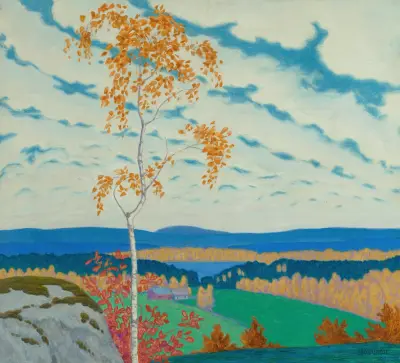 Autumn landscape av Bror Lindh