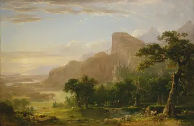 Landskap – scen från 'Thanatopsis' av Asher Brown Durand
