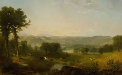 Landscape with Cows and Sheep av Asher Brown Durand