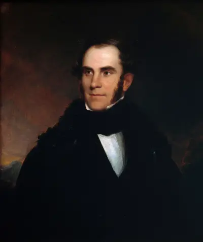 Portrait of Thomas Cole av Asher Brown Durand
