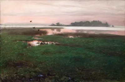 Aftonlandskap av Bruno Liljefors