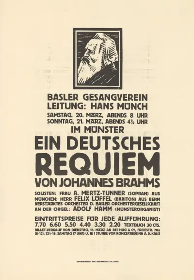Basler Gesangverein – Ein deutsches Requiem – von Johannes Brahms av Burkhard Mangold