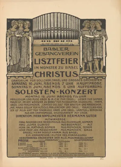Basler Gesangverein – Liszfeier im Münster zu Basel av Burkhard Mangold