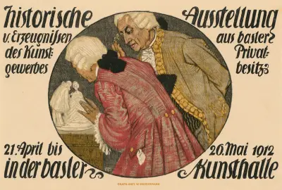 Kunsthalle Basel. historische Ausstellung Kunstgewerbe aus Privatbesitz av Burkhard Mangold