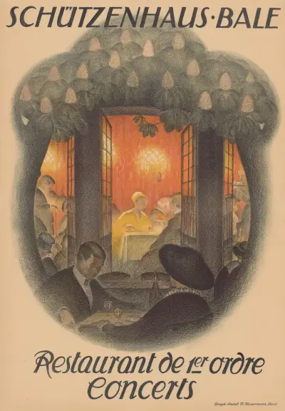 Schützenhaus Bâle, Restaurant de 1er ordre, Concerts av Burkhard Mangold