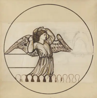 Angel Playing on Bells – nr 6 av Sir Edward Coley Burne-Jones