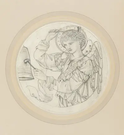 Angel Playing on Bells III av Sir Edward Coley Burne-Jones