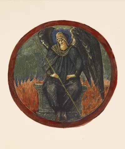 Black Archangel av Sir Edward Coley Burne-Jones