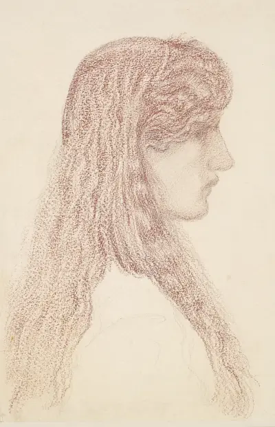 Maria Zambaco – Profile Study av Sir Edward Coley Burne-Jones