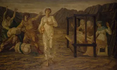 Psyche set by Venus the Task av Sir Edward Coley Burne-Jones