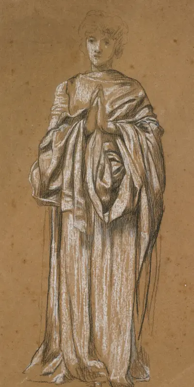Standing Draped Figure av Sir Edward Coley Burne-Jones