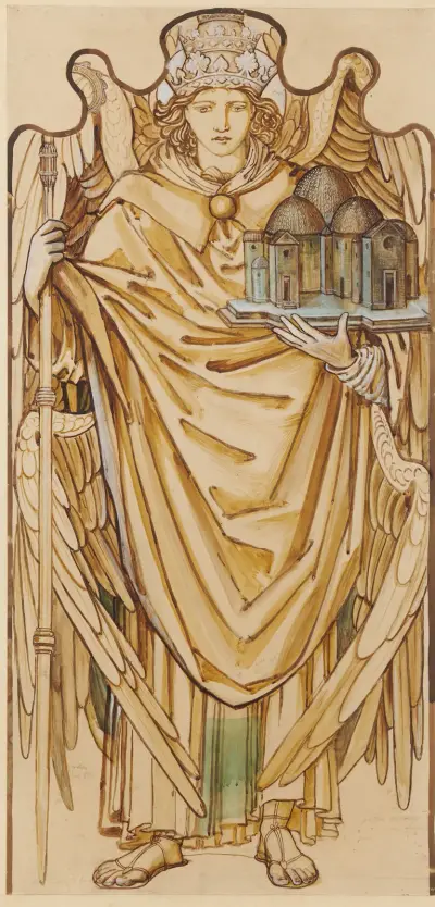 The Angels of the Hierarchy – Potentates av Sir Edward Coley Burne-Jones
