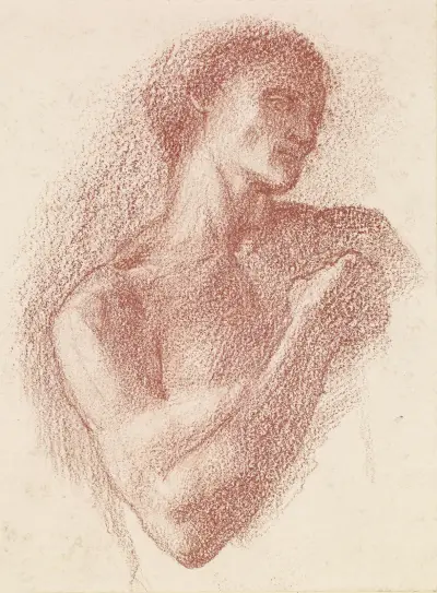 The Fates – Study of the Male Lover av Sir Edward Coley Burne-Jones