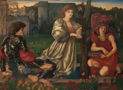 The Love Song av Sir Edward Coley Burne-Jones
