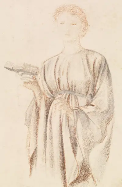 The Rose Garden – Study of Georgiana Burne-Jones av Sir Edward Coley Burne-Jones