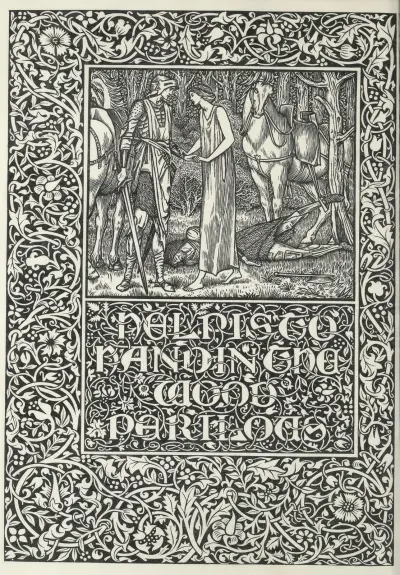 The well at the world’s end – Help is to hand in the wood perilous av Sir Edward Coley Burne-Jones