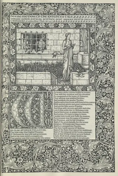 The works of Geoffrey Chaucer Pl.03 av Sir Edward Coley Burne-Jones