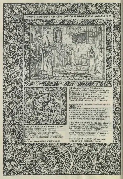 The works of Geoffrey Chaucer Pl.10 av Sir Edward Coley Burne-Jones