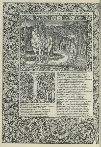 The works of Geoffrey Chaucer Pl.12 av Sir Edward Coley Burne-Jones