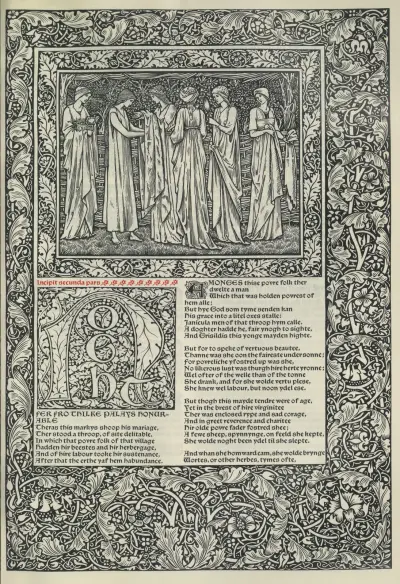 The works of Geoffrey Chaucer Pl.16 av Sir Edward Coley Burne-Jones