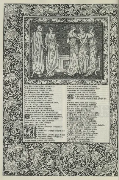 The works of Geoffrey Chaucer Pl.40 av Sir Edward Coley Burne-Jones