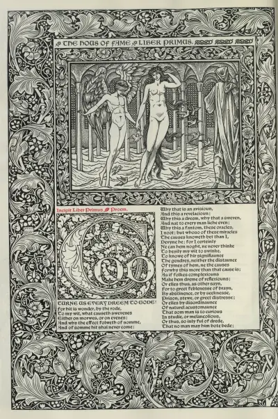 Geoffrey Chaucers verk, plansch 71 av Sir Edward Coley Burne-Jones