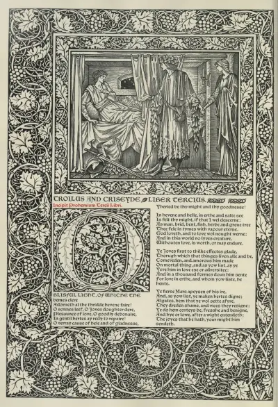 The works of Geoffrey Chaucer Pl.82 av Sir Edward Coley Burne-Jones