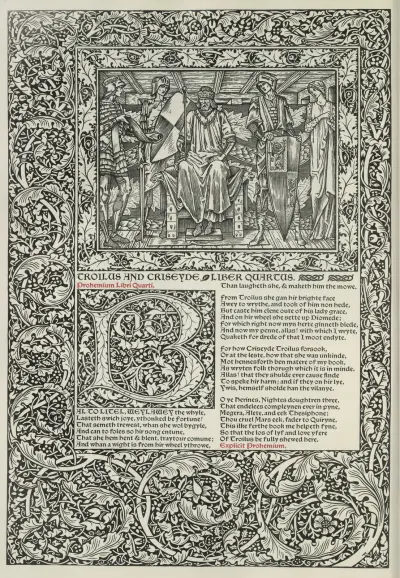 The works of Geoffrey Chaucer Pl.84 av Sir Edward Coley Burne-Jones