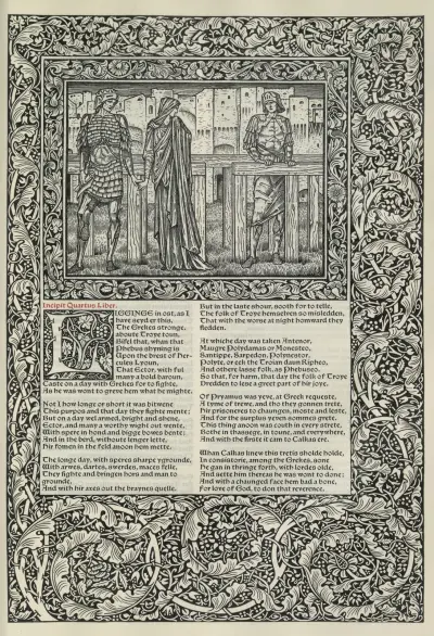 The works of Geoffrey Chaucer Pl.85 av Sir Edward Coley Burne-Jones