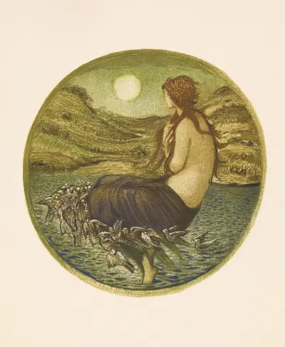 Venus Looking Glass av Sir Edward Coley Burne-Jones