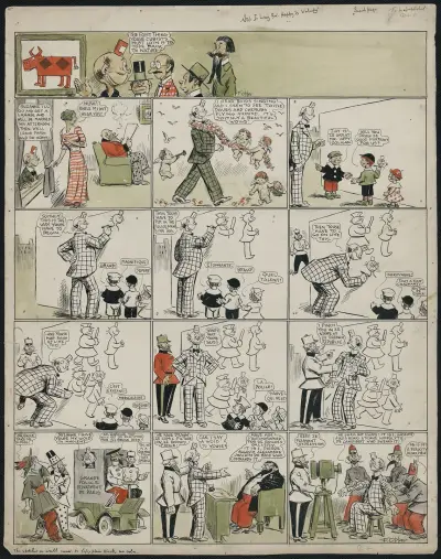 [Happy Hooligan]. Art is long, but Happy is unlucky! av Frederick Burr Opper