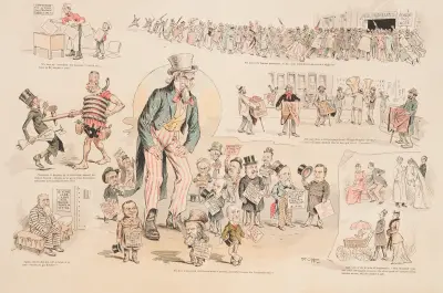 ‘How Can We Help Being Thankful – Just look at This Partial List of Our Manifold Blessings!’ av Frederick Burr Opper