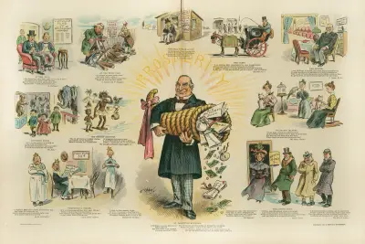 McKinley’s valentines from his expectant and hopeful fellow-citizens av Frederick Burr Opper