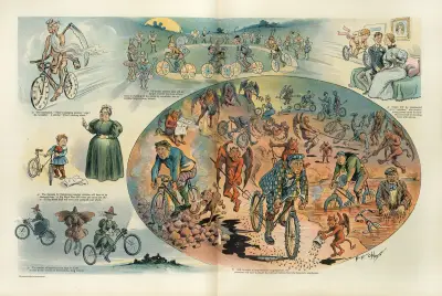 Some popular conceptions that the wheeling mania will change av Frederick Burr Opper