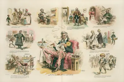 The glad Thanksgiving of some personages from Puck’s pages av Frederick Burr Opper