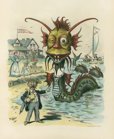 The sea-serpent season upon us again av Frederick Burr Opper