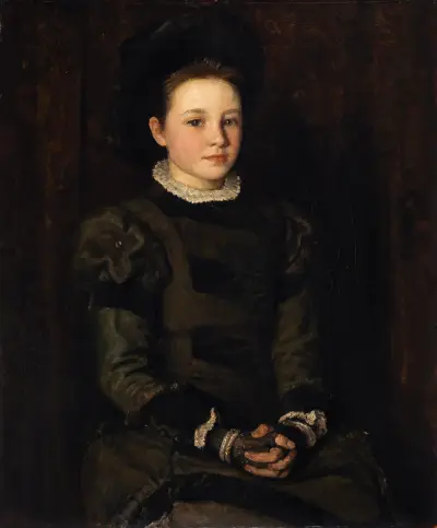 Portrait of Hester Dowden (1868-1949), as a Child av John Butler Yeats