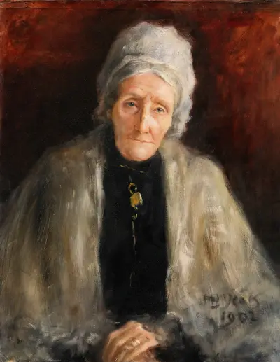 Portrait of Miss K. Leney av John Butler Yeats