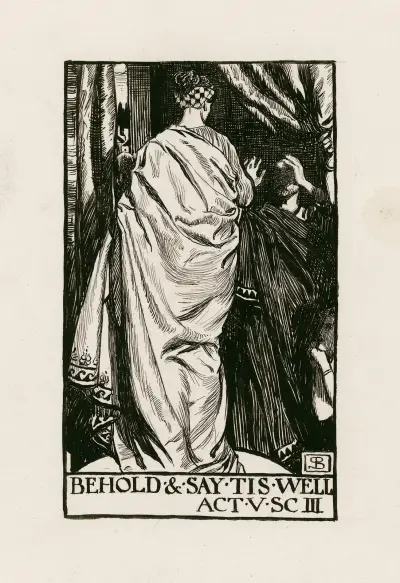 En vintersaga; Se och säg att det är gott, akt V, scen III av Byam Shaw
