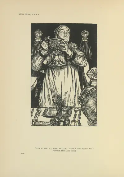 Och er alla, skål – Kung Henrik VIII av Byam Shaw