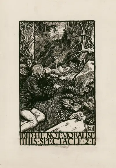 Som du vill; Moraliserade han inte över detta skådespel, akt 2.1 av Byam Shaw