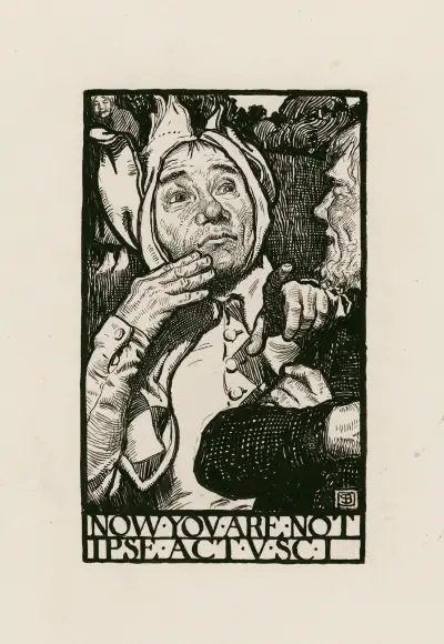 Wie es euch gefällt; Nun seid ihr nicht Ipse, Akt V, Szene I von Byam Shaw