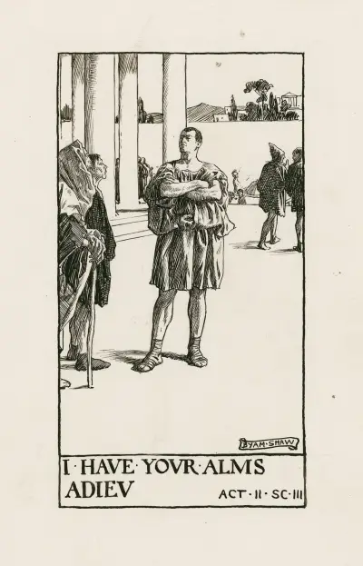 Coriolanus; I have you alms adieu Act II Scene III von Byam Shaw