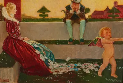 Cupid And Campaspe av Byam Shaw