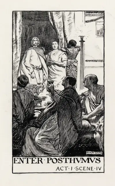 Cymbeline; Enter Posthumus Act I Scene IV av Byam Shaw