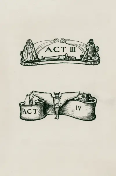 Hamlet; scenanvisningar av Byam Shaw