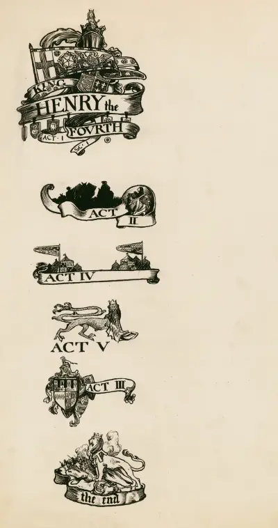 Henry IV, part 1; Headings av Byam Shaw