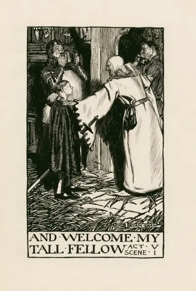 Henry IV, part 2; And welcome my tall fellow Act V Scene I av Byam Shaw