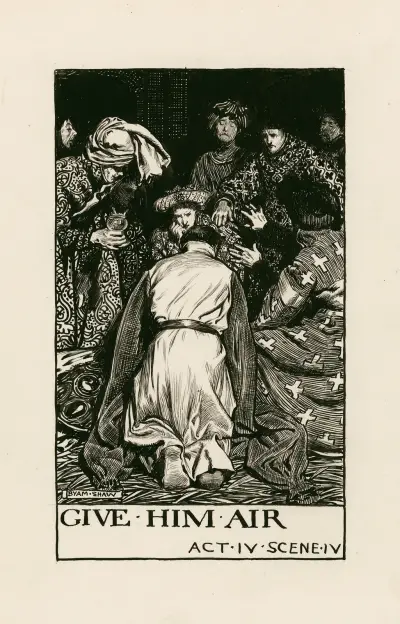 Henrik IV, del 2; Ge honom luft akt IV scen IV av Byam Shaw