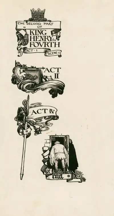 Henry IV, part 2; Headings av Byam Shaw